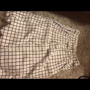 B&W checker print midi (ish) length skirt (size S)